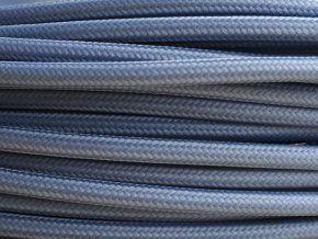 TEXTILNÍ KABEL 3 X 1,5MM šedomodrý