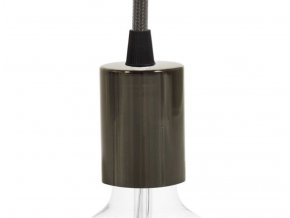 Objímka Metalická E27 ČERNÁ