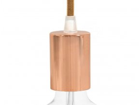 Objímka Metalická E27 měděná