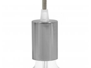 Objímka Metalická E27 STŘÍBRNÁ