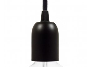 KOVOVÁ OBJÍMKA E27 - ČERNÁ