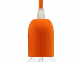 KOVOVÁ OBJÍMKA E27 - ORANŽOVÁ