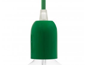 KOVOVÁ OBJÍMKA E27 - ZELENÁ