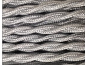 SPLÉTANÝ 2 X 0,75MM STŘÍBRNOŠEDÝ