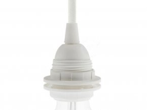 Plastová objímka E27 pro stínidlo bílá