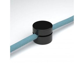 plastový kulatý černý