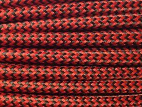 Textilní kabel 2 x 0,75mm CIKCAK červeno - černý
