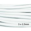 3 x 2,5mm bílý