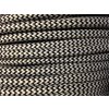 Textilní kabel 2 x 0,75mm CIKCAK černobílý