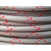 Textilní kabel 2 x 0,75mm pattern round X šedo-červený