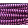 Textilní kabel CIKCAK 2 x 0,75mm černo růžový