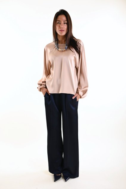 MYASTREET SATÉNOVÉ KALHOTY PALAZZO