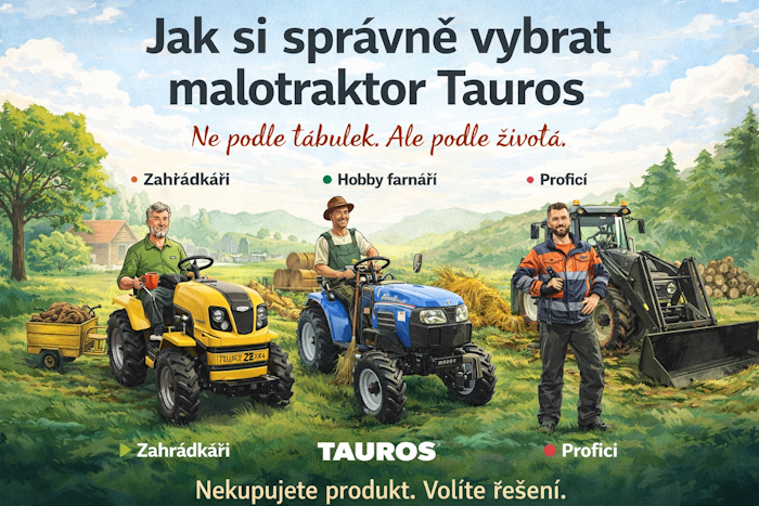 Ako si správne vybrať malotraktor Tauros?