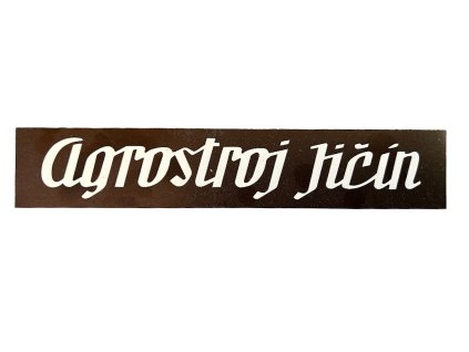 Samolepka "AGROSTROJ JIČÍN"