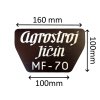 Samolepka "AGROSTROJ JIČÍN-MF70"