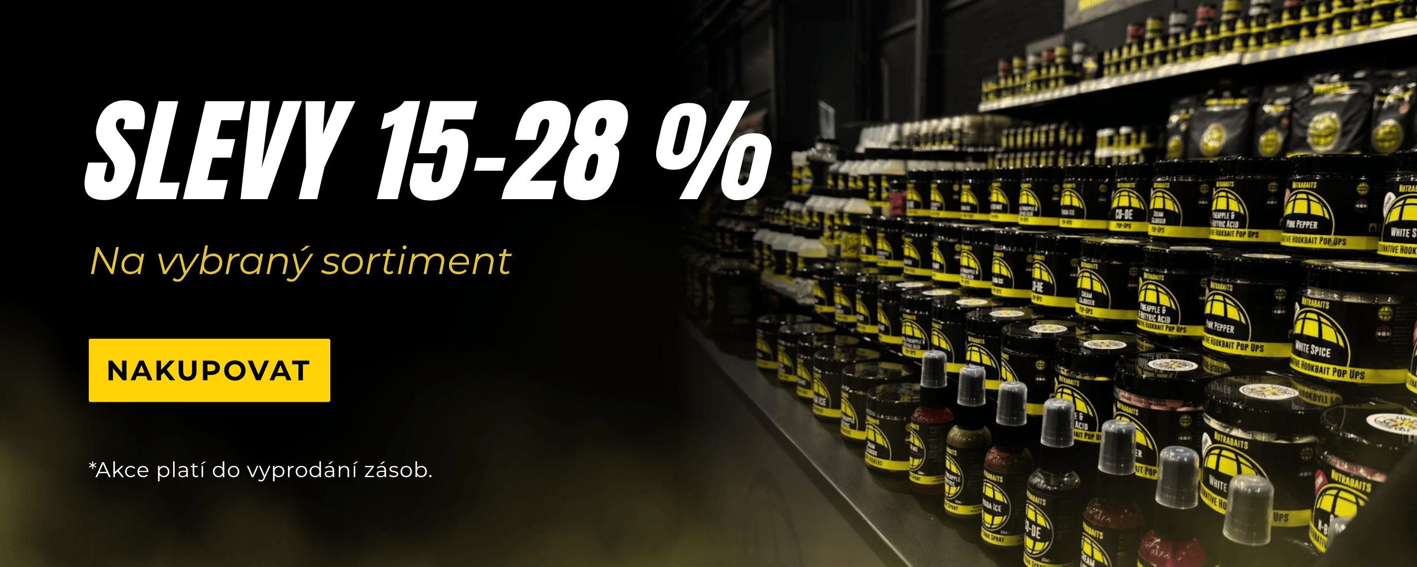 Slevy 15-28% na vybraný sortiment