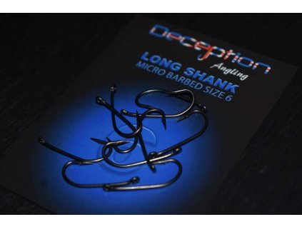 Deception Angling LONGSHANK Micro Barbed Hook (Počet Velikost 8)