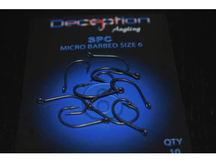 Deception Angling SPC (STRAIGHT POINT CHOD) Micro Barbed Hook (Počet Velikost 8)