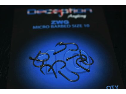 Deception Angling ZWG (Zig hook) Micro Barbed Hook (Počet Velikost 10)