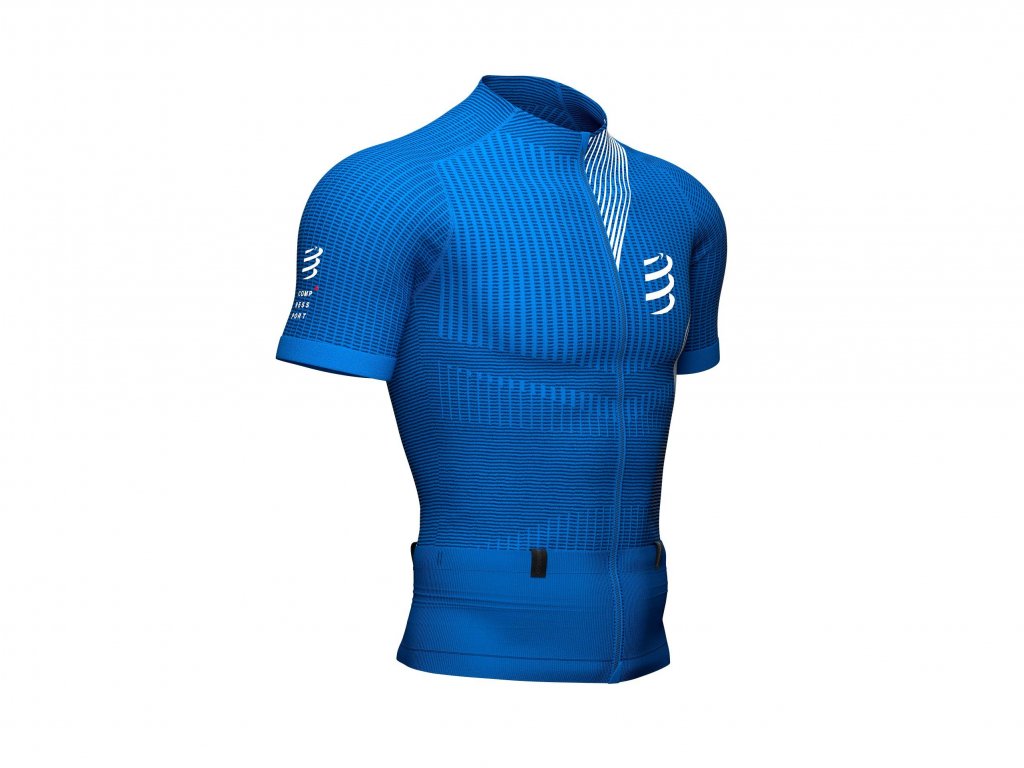 trail postural compression tshirt top blue lolite