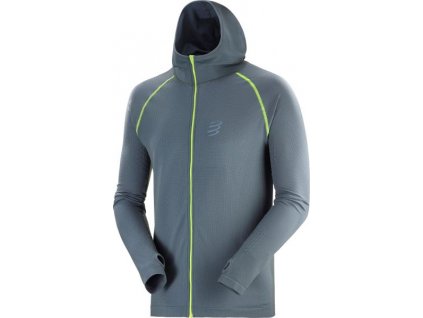 3d thermo seamless hoodie born to swimbikerun 2020 grey l