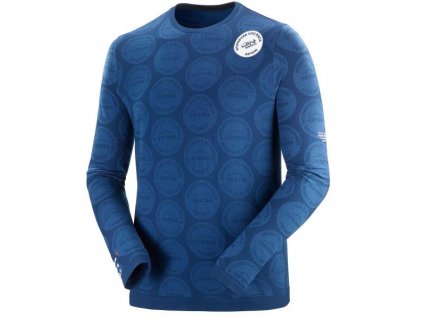 training tshirt ls badges mont blanc 2020 blue l (1)