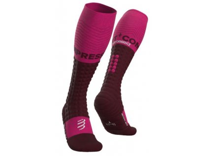 alpine ski merino full socks cherry t1