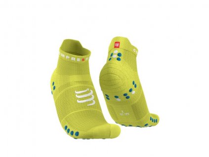 pro racing socks v4 run low primerose fjord blue