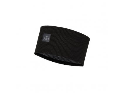 BUFF  CROSSKNIT HEADBAND SOLID BLACK