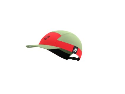 COMPRESSPORT PANEL LIGHT CAP NILE/FLUO RED