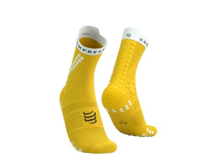pro racing socks v4 0 trail lemon white t1