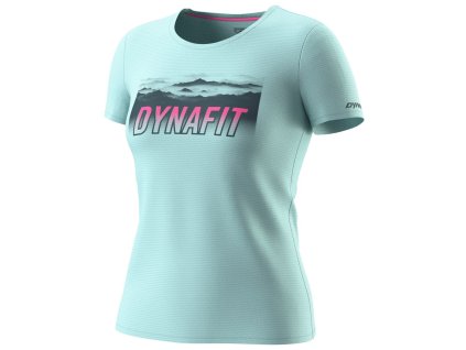 DYNAFIT DÁMSKÉ TRIČKO TRANSALPER GRAPHIC S/S CLOUD BLUE