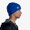 BUFF ČEPICE CROSSKNIT BEANIE SOLID AZURE BLUE -AZURE