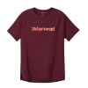 NNORMAL RACE  T-SHIRT 02 W BURGUNDY