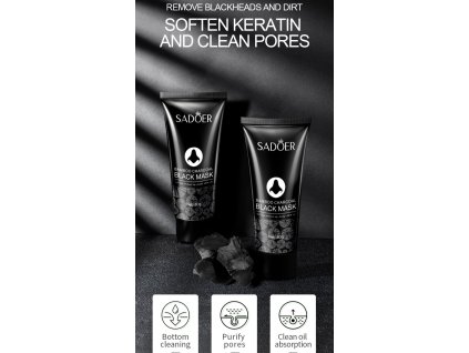 Sadoer bamboo charcoal black mask 4