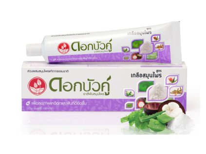 Dok Bua Ku Twin Lotus herbal toothpaste Salt 1