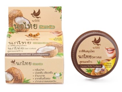 nok thai coconut herbal toothpaste