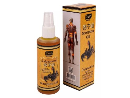 Banna scorpion oil 85ml - hřejivý masážní olej
