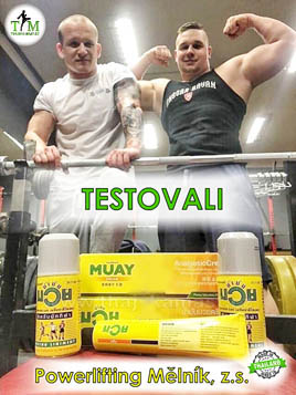  Powerlifting Mělník, z.s. testivali thajské oleje a krémy Namman Muay