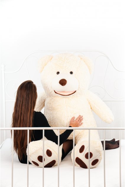 Big Teddy Bear 160 cm USA - WHITE