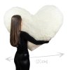 Plyšové srdce 120 cm BÍLÉ