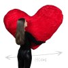 Plyšové srdce 150 cm ČERVENÉ