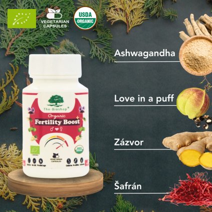 Fertility Boost + šafrán (Podpora plodnosti a hormonální rovnováhy)