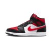 Jordan 1 Mid "White Black Red" (Velikost 36)