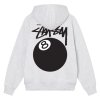 Stussy 8 Ball Zip Hoodie Ash Heather