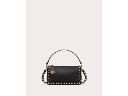 SMALL ROCKSTUD GRAINY CALFSKIN CROSSBODY BAG