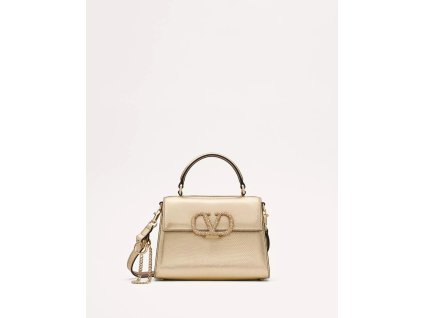 SMALL VALENTINO GARAVANI VSLING HANDBAG IN METALLIC KARUNG