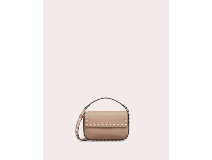 ROCKSTUD GRAINY CALFSKIN POUCH