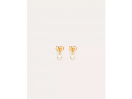 VLOGO SIGNATURE EARRINGS WITH SWAROVSKI® PEARLS