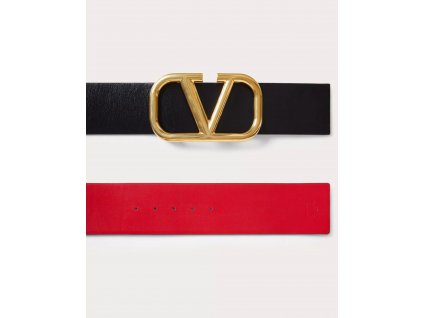 REVERSIBLE VLOGO SIGNATURE BELT IN GLOSSY CALFSKIN 70MM (3)